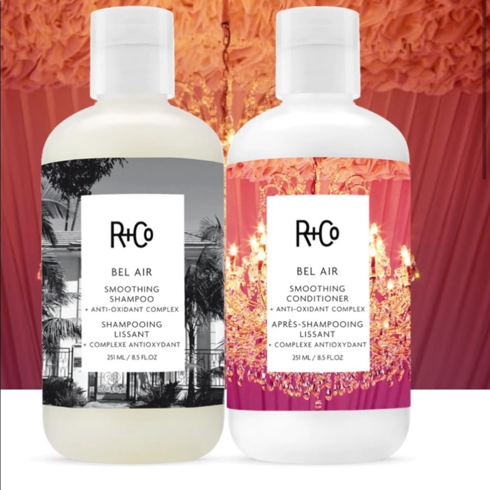 R + Co Bel Air Smoothing Shampoo & Conditioner; 8.5 oz each; RV $64; brand new